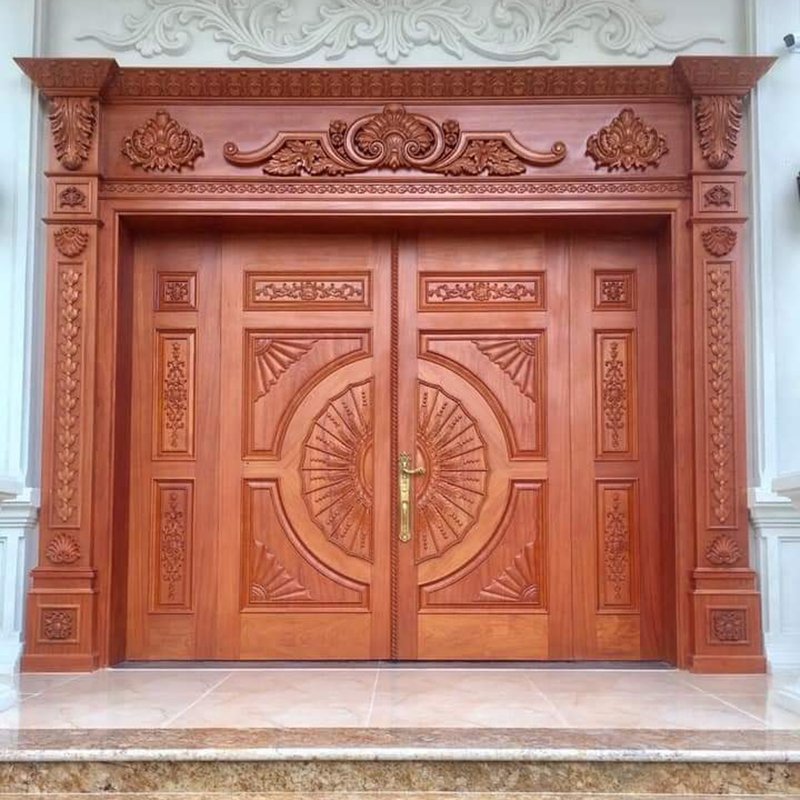 Mẫu cửa gỗ tân cổ điển