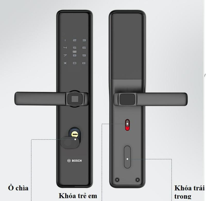 Tổng quan về khóa cửa điện tử vân tay Bosch ID30B