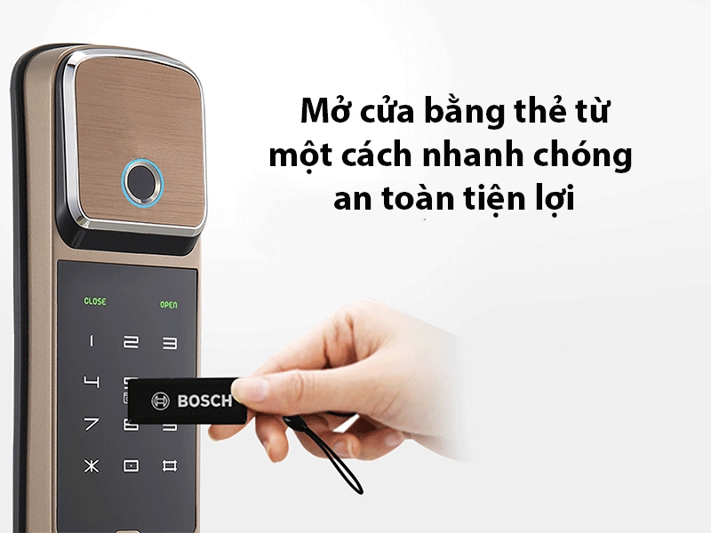 Hướng dẫn sử dụng khóa cửa Bosch chi tiết