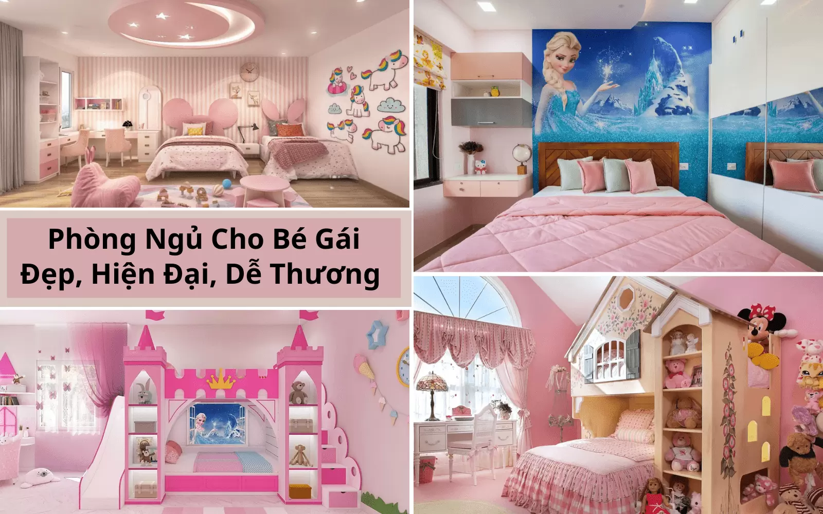 Thiết Kế Phòng Ngủ Cho Bé Gái Đẹp