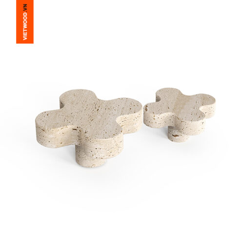 TAY NÚM TỦ HOA ĐÁ MARBLE TRAVERTINE CAO CẤP - VIETWOOD 2026