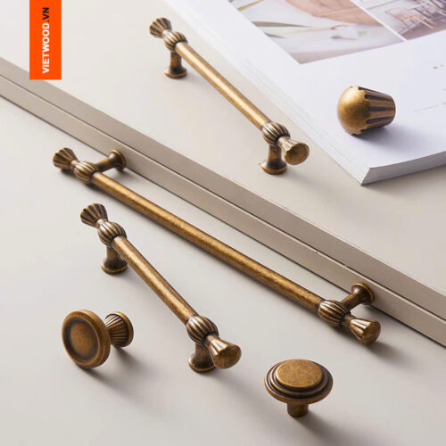 TAY NẮM TỦ CỔ ĐIỂN BẰNG ĐỒNG THAU VIETWOOD HAN - 2026