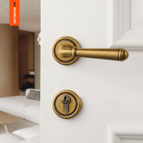 KHÓA CỬA CỔ ĐIỂN ĐỒNG THAU NEO CLASSIC 1018